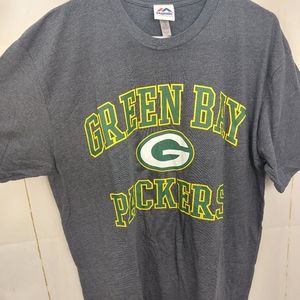 Majestic green bay packers nfl team shirt sleeve shirt size xl